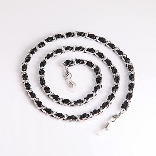 Brillenkette Brillenkette Für Männer Frauen Pu Gold Farbe Metall Halskette Sonnenbrille Lanyard Brillen Zubehör Geschenk Silberfarbe