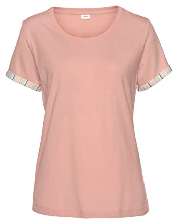 S.Oliver Damen Ak-213-47 Pyjamaoberteil, Apricot, 40-42 EU