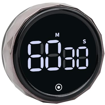 Shengxi Digitaler Küchentimer, Große LED Magnetischer Digitaler Countdown Countup Timer 3 Lautstärkestufen Kurzzeitwecker Eieruhr für Kochen Backen Sport Studieren