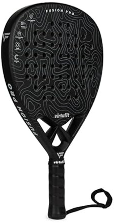 VirtuFit Raquette de paddle Fusion Pro - Noir - Gris