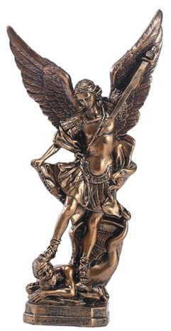 FUNOMOCYA Engelsfigur Aus Kunstharz Dämonen Tötende Engel Skulptur Ornament Für Zuhause Oder Büro Retro-statuendekoration Mit Feiner Verarbeitung