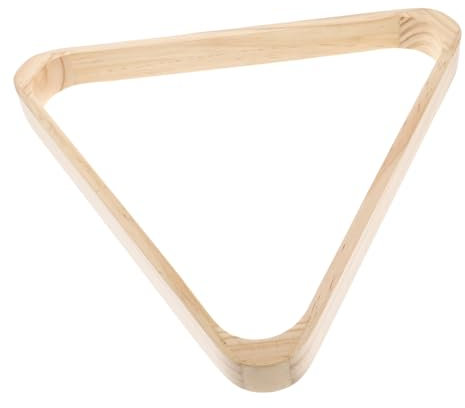 Toddmomy Wooden Triangle Pool Rack for 9 Ball Billiards Positioning