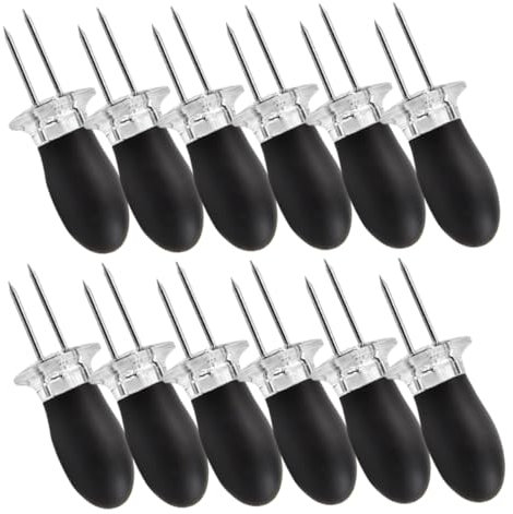 Hemobllo 12pièces Porte-épis De Silicone Et Acier Inoxydable Supports Pour Épis De Et Multifonctionnels Pour Et Usage Quotidien