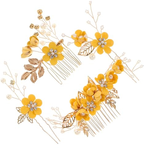 CANIGHT 1satz Blumen-haarspange Für Braut Eleganter Haarkamm Mit Künstlichen Blüten Hochzeits-accessoire Für Und Blumenmädchen Teilig Leicht Zu Tragen