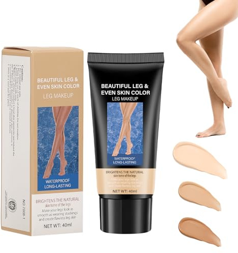 Körper Bein Make Up Wasserfest,Body Coverage Perfector Für Beine,Tattoo Make Up Cover,Tattoo-Abdeckung Für Bein- Und Körpernarben, Leicht Aufzutragen, Volldeckender Concealer（#1 Natural Color, 40ml）