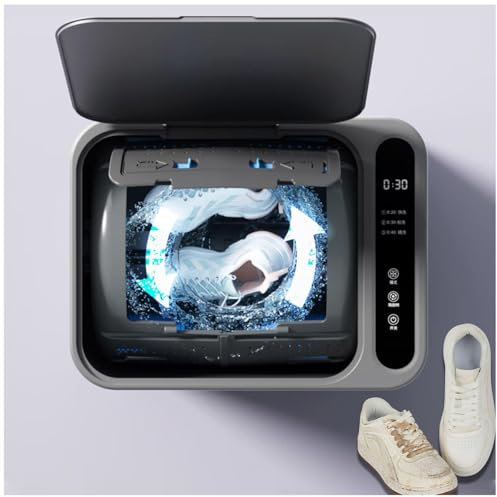 SJWJWOO Lavatrice per Scarpe Calzature, Lavatrice da Viaggio Timer a Tre velocità Lavatrice Portatile Risparmio Energetico E Protezione Ambientale