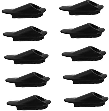 TOYZFRIENDY 10 Pezzi Supporto per Cavi Bici in Plastica Nero, Fissaggio Stabile e Non Facile da Cadere, Clip per Telaio Foro Singolo e Passaggio Dritto