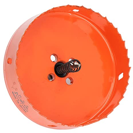 TIKATARER Metal Hole Saw, HSS Hole Saw for Wood,PVC,Metal) Cutter Bimetal, Impact Resistant Teeth (4-5/16(110mm))