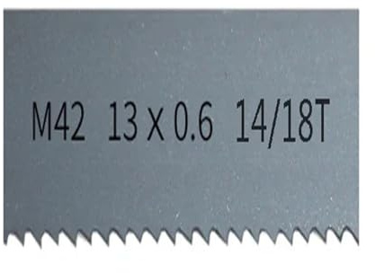 1 pièces M42 bi-métal 1/2 lames de scie à ruban. 1826-2240mm X 13mm avec lame de scie à ruban 6, 14Tpi coupant le bois dur, le métal(14-18Tpi,Length 2240mm)