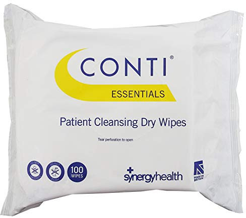 Conti Essentials Trockentücher für Patienten, für Gesundheitswesen, 24 x 22 cm, 100 Stück pro Packung