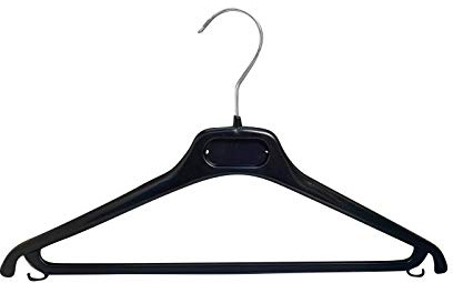 Kiroplast 30 Kleiderbügel für Hemden, T-Shirts, Kunststoff, platzsparend, rutschfest, schmale Schulter, 42 cm