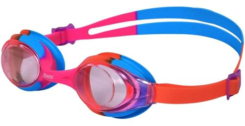 Zoggs Bondi Junior Schwimmbrille, Pink/Orange/Blue/Tint, 6-14 Jahre