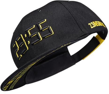 Nebelkind Casquette Snapback-Hommes Femmes Doomsday Noir, Taille Unique onesize, Taille réglable, Unisexe, Style Streetwear, Casquette de Baseball avec visière Droite, Retro