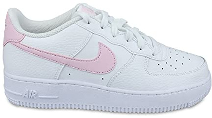 Nike Air Force 1 (GS), niedrige Turnschuhe für Kinder und Jugendliche, Weiß, 38.5 EU