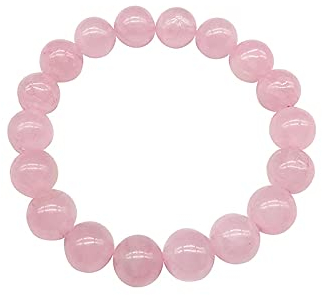 ZZSRJ Bracelet élastique en Cristal Rose élastique Corde Bijoux de Bijoux Billes Couple Dames Cadeau (Color : Pink, Length : Beads 6mm)