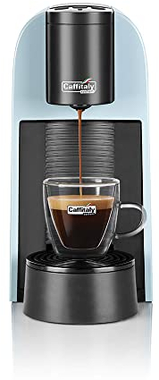 Caffitaly System - Máquina de café Volta S35 para cápsulas originales, compacta, rápida y silenciosa, sistema multibebida, dosificación automática, encendido rápido, apagado automático, 42