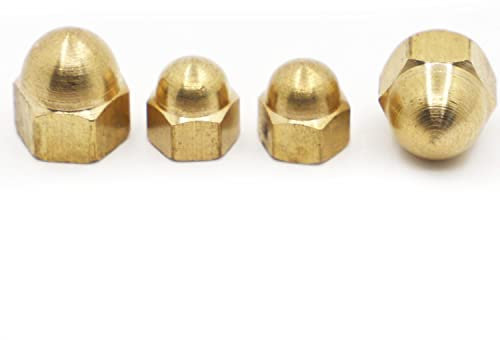 DIN1587 Kupferkappe Sechskantmuttern Dekorative Kuppelkopfabdeckung Halbkreis Messing Hutmutter M3 M4 M5 M6 M8 M10 M12-M12 1 Stück