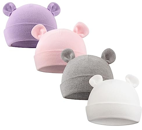 XIAOHAWANG Babymütze Neugeborene Mädchen Jungen Mütze Baby Beanie Baumwolle für 0-12 Monate Babys Unisex Erstlingsmütze