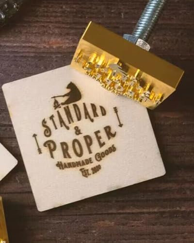 Branding Eisen Benutzerdefinierte Metall Branding Eisen für Holz Branding Eisen Stempel für Holz Fleisch Papier Kunststoff (15,2 x 15,2 cm)