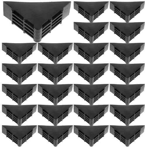 UPKOCH 100 Stück Eckenschutz Aus Kunststoff Für Bilderrahmen Kantenschutz Zum Schutz Von Fotorahmen Und Verpackungen 4.8X4.8X2Cm Schwarz