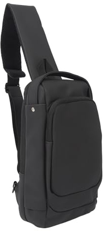 ASHATA Portable Game Console Shoulder Bag, Shockproof Adjustable Strap Chest Backpack for Steam Deck, Stylish Travel Carrying Case for Steam Deck