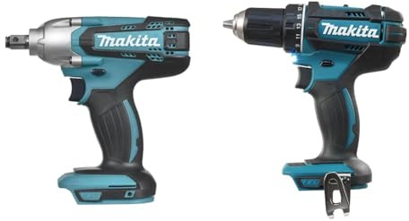Makita Clé à chocs 190 nm & DDF482Z Perceuse visseuse 60 nm 18 V Bleu