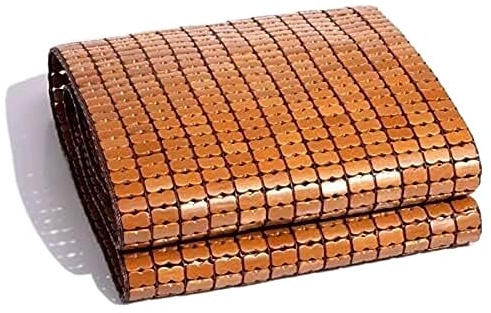 Estera de Cama de Bambú Colchoneta De Verano para Dormir, Colchoneta De Bambú Natural, Colchoneta Plegable Suave Refrescante para El Hogar Estera de Bambú de Verano(1.2 * 1.9m(47 * 75in))
