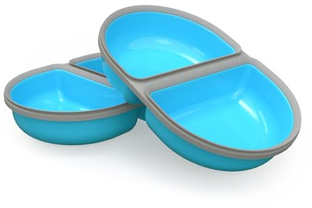 SureFeed Sure Petcare Split Futternapf für Haustiere mit integrierter Dichtung, kompatibel mit Sure Petcare Mikrochip-Futterspender mit versiegeltem Deckel, funktioniert für Nass (Blue)