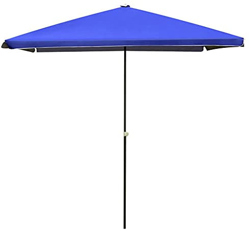 OWOHYG Ombrellone da Giardino Esterno, Ombrellone Rettangolare Impermeabile con Protezione Solare da 220 cm Rimovibile, Ombrellone da Spiaggia per Ombrelloni da Piscina per Pati(Black-B)