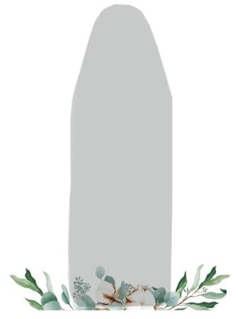 ISAVIA Gummiband Bügelbrettbezug 130x50cm 140x50cm Ersatz Bügelbrettbezug Und Pad Für Dampfbügelstation, Baumwollbezug Für Tischbügelbrett Einfache Passform(Grey,130x50cm/51x19in)