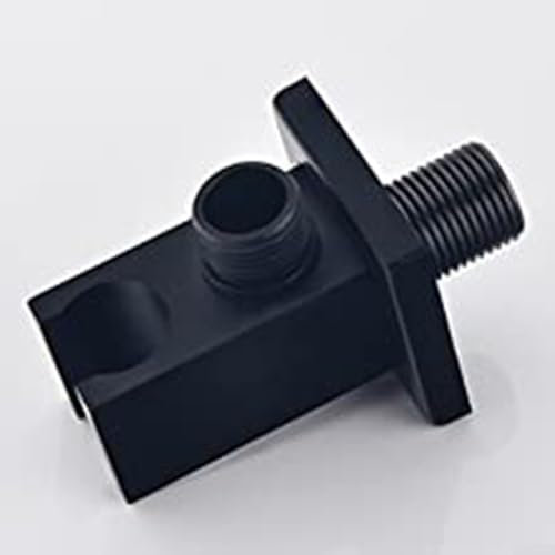 EXTRWORY Support de pommeau de douche carré noir en laiton