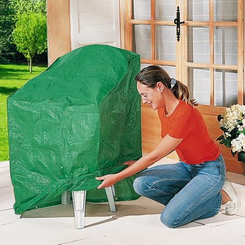 3 PAGEN® Housse pour quatre chaises de jardin - Utilisation toute l'année - Protège efficacement les meubles de jardin de la pluie - Matériau lavable - Résistant et imperméable (vert, 100 x 80 x 90