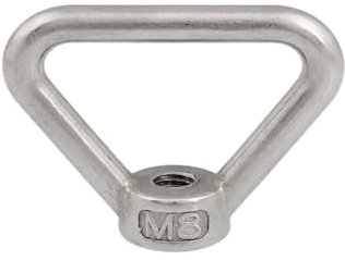 Dreieck Ring Form Hebeöse Mutter, Dreieck-Ringmutter 1/3/5 Stück M8 M10 M12 M14 M16 M20 M24 304 Edelstahl Dreieck-Hebeösenmutter Ringmutter Gewinde Dreieck-Ringmuttern(1pcs,M20)