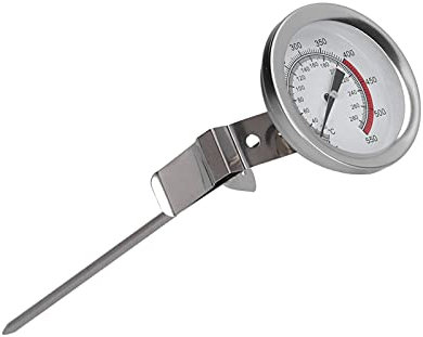Termometro Per Olio Per Friggere, Termometro Per Friggere In Acciaio Inossidabile Latte Tè Caffè Termometro Per Friggitrice Termometro Da Cucina Per Liquidi Con Clip Regolabile