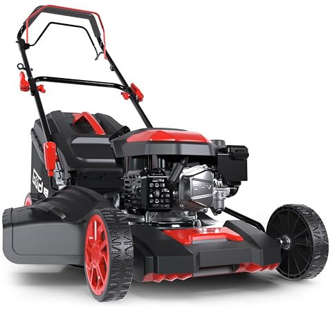 Güde Tondeuse à Gazon ECO Wheeler 462.5 R (Moteur Power-Engine 4 Temps 2,05/3,4 (KW/PS), entraînement de Roue, Largeur de Coupe 460 mm, Hauteur de Coupe 25-75 mm, Dispositif de Capture 60 l, Tonte,