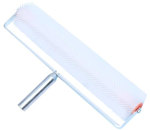 Rouleau à Pointes Autonivelant pour Chape, Blanc, Plastique Acier
