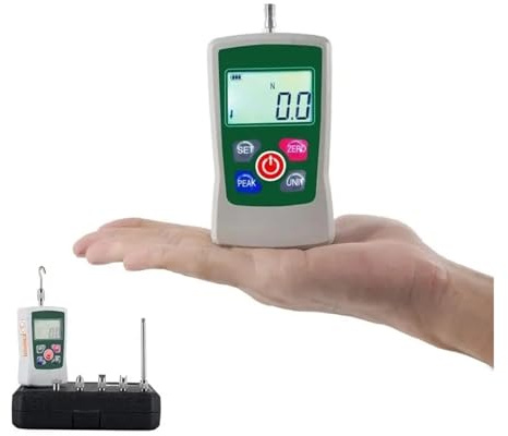Misuratore di forza digitale, Dinamometro digitale Push Pull con dinamometro elettronico retroilluminato Tester portatile AMF, Unità N kg lb Oz(20N)