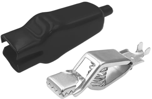 Morsetti a elettrici, 10 pezzi, morsetti a molla, 75 mm, di prova di sicurezza per elettricisti, riparazione auto e carica della batteria