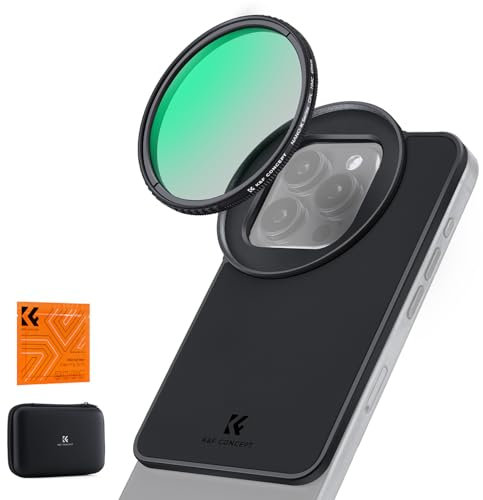 K&F CONCEPT 6.7 inch Magnetic Lens Filter Mount Adapter with 67mm CPL Filter for iPhone, Compatible with 16/15/14/13/12 Pro Max, 16/15/14 Plus