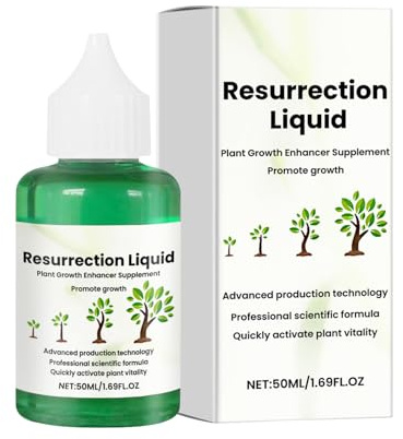 Fertilizzante per piante, fertilizzante vegetale | Cibo per piante da casa - Liquido di giardinaggio di risurrezione biologica 50 ml per coltivazione di piante grasse per prato agricoli