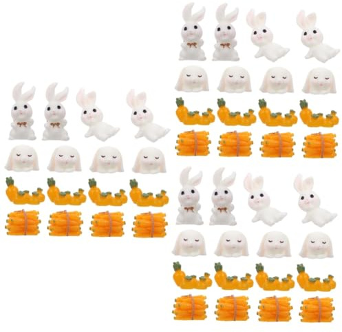 Milisten 3 Ensembles Ornements de Jardin de Décorations Carottes pour Miniature Accessoires DIY pour Jardin