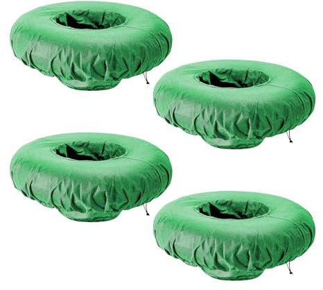 SWTHM Fioriere galleggianti per stagni, 4 pezzi, isola galleggiante rotonda per piante acquatiche Oxford 210D, barriera galleggiante con pompa per giochi d'acqua da giardino e decorazione Aquascape
