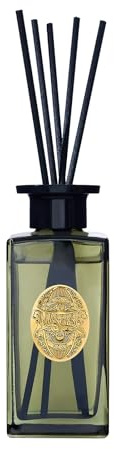 M&SENSE 180ml Raumduft Limettenbasilikum Duft|Reed Diffuser mit 7 Duftstäbchen|Luxus Lufterfrischer für Badezimmer,Wohnung,Heimdekoration|Raumduft Stäbchen