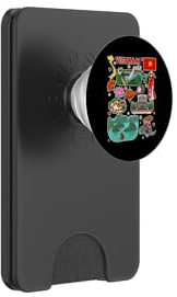 Colorful Vietnam Travel Map, Vietnamese Culture & Heritage PopSockets PopWallet for MagSafe