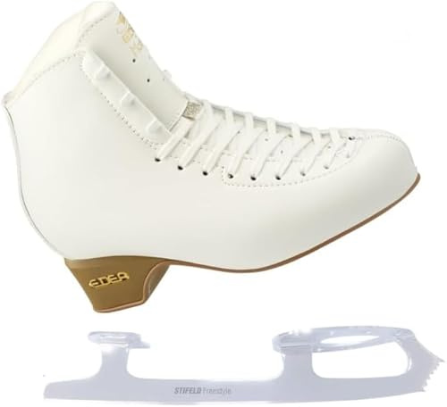 L'Estel Skates Edea Edea Stiefel mit Stifeld Club 2000 Klingen für Einzel- und Doppelsprünge, Eislaufen (36)