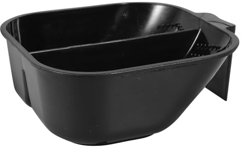TEHAUX Tazón para Tinte de Cabello Negro de Plástico Grande para Mezclar Color, Adecuado para Uso Personal Casa, Herramienta Práctica para Teñir y Mezclar Tintes