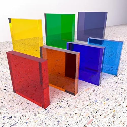 Taglio di lastre acriliche multicolore 4x4 pollici 2-5 mm