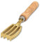 Kwizing Made in Japan [Extra Large] Fish Scaler Brush with Brass Serrated Sawtooth and Ergonomic Wooden Handle - Easily Remove Fish Scales Without Fuss Or Mess - Handcrafted by Japanese Artisans