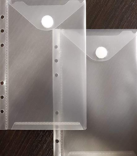 PS-Handelshaus Hüllen für Filofax Personal & Chronoplan Midi, A6, 5 St. | Passend für BIND Größe A6, Prospekthülle mit Abheftrand für Planer & Organizer, Dokumentenhülle, Sichthülle, Recycelbar