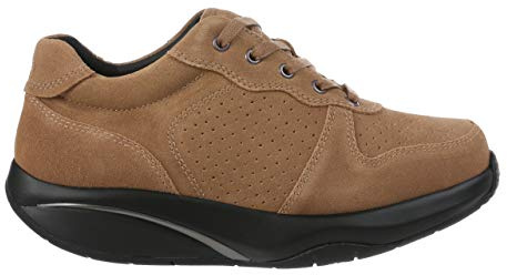 MBT Femme Chaussures de Ville à Lacets ANATAKA 2 W, Dame Patin à roulettes, Chaussure d'équilibre,Semelle Ronde,Chaussure de santé,Tan,38 EU, 5 UK